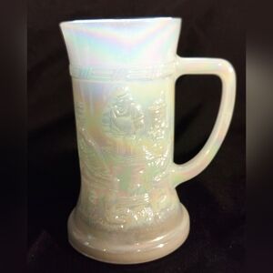 Federal Glass Rainbow Carnival Mug